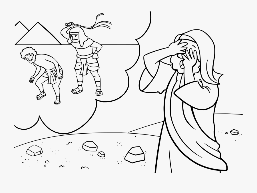 Moses Coloring Page - Exodus 1 7 10 17 , Free Transparent Clipart ...