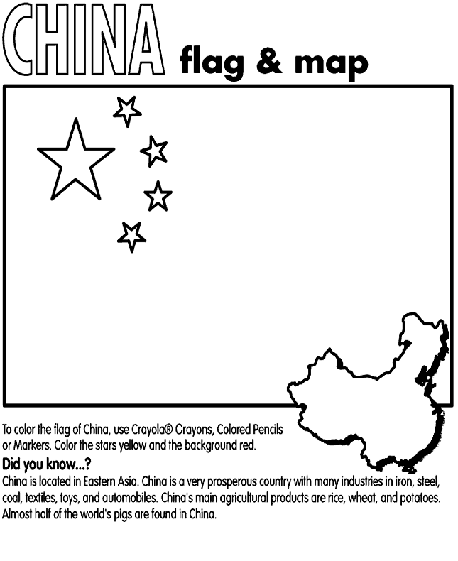 Download Chinese Flag Coloring Page - Coloring Home