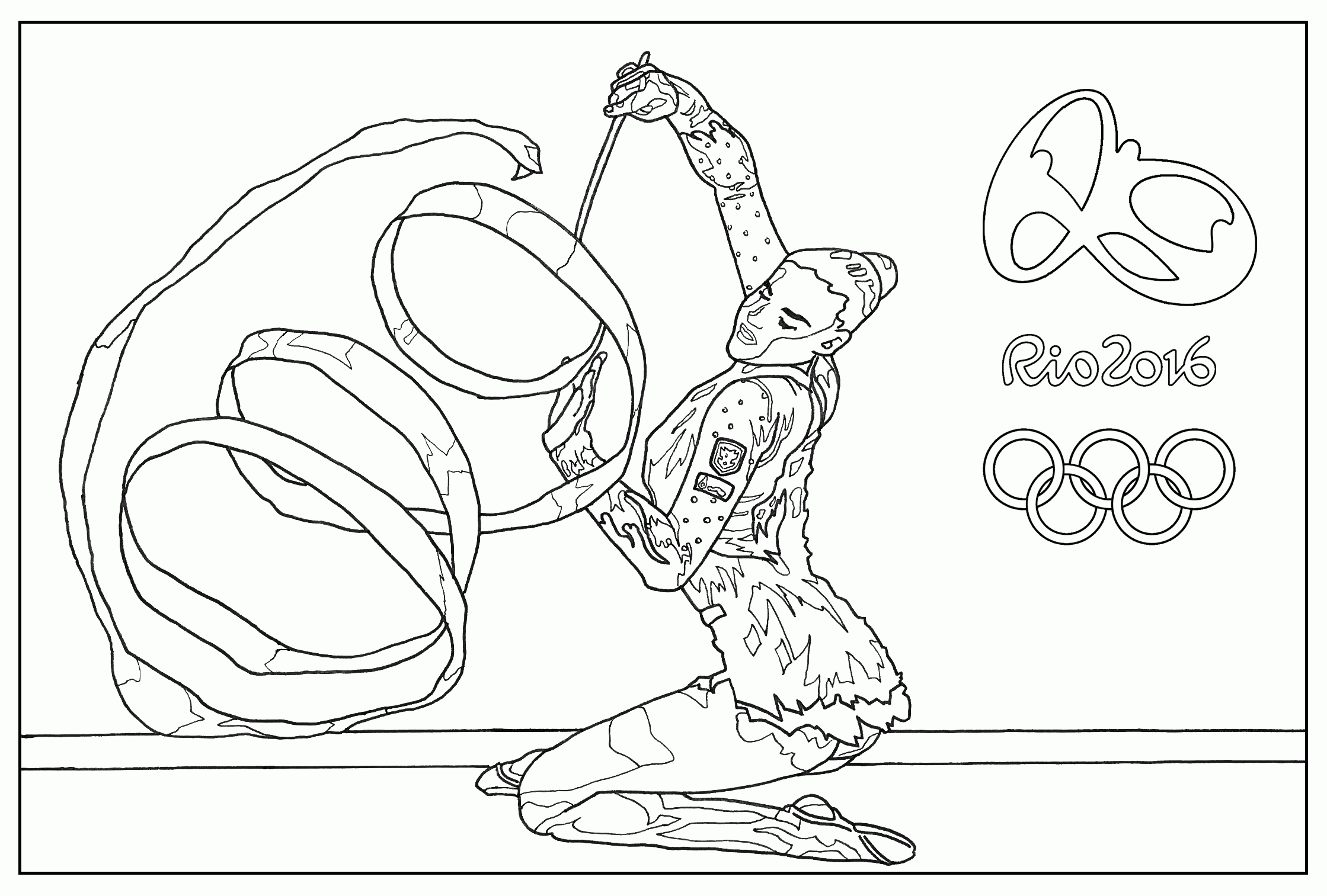 Rio 2016 Summer Olympic Games coloring page