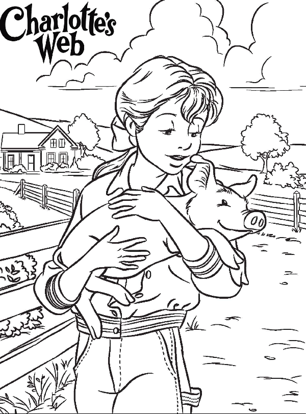 Charlottes Web Coloring Pages Coloring Home