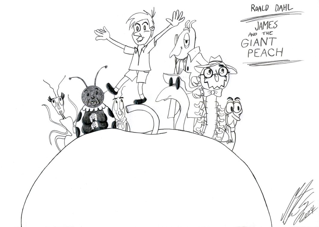 James And The Giant Peach Coloring Pages Coloring Home