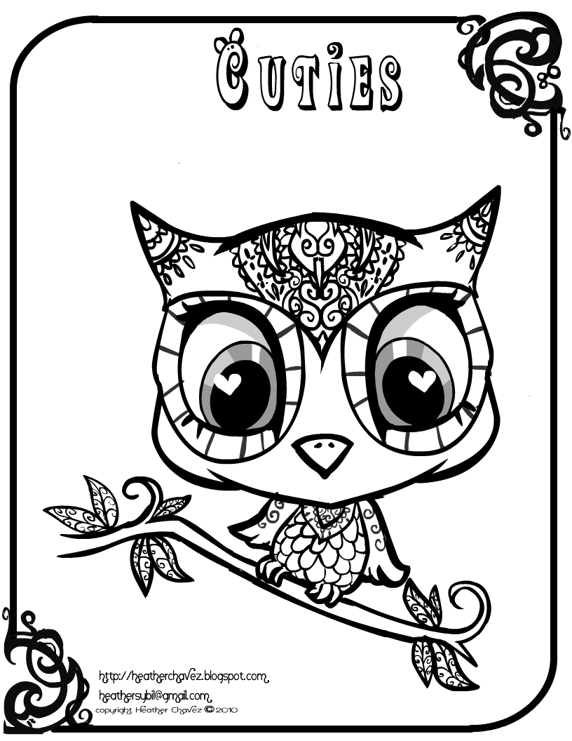 7 Pics of An Owl Cuties Coloring Pages - Girl Owl Coloring Pages ...