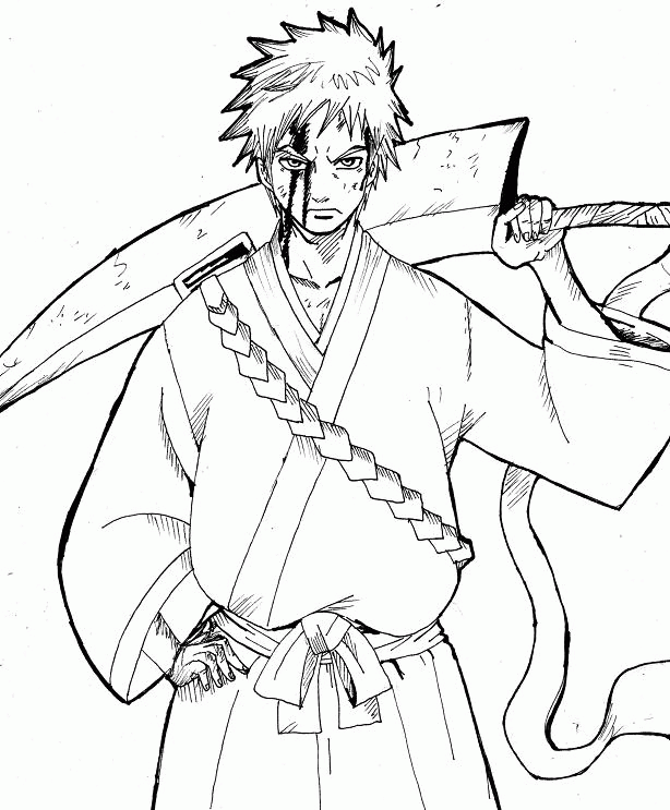 Bleach Coloring Page - Coloring Home.