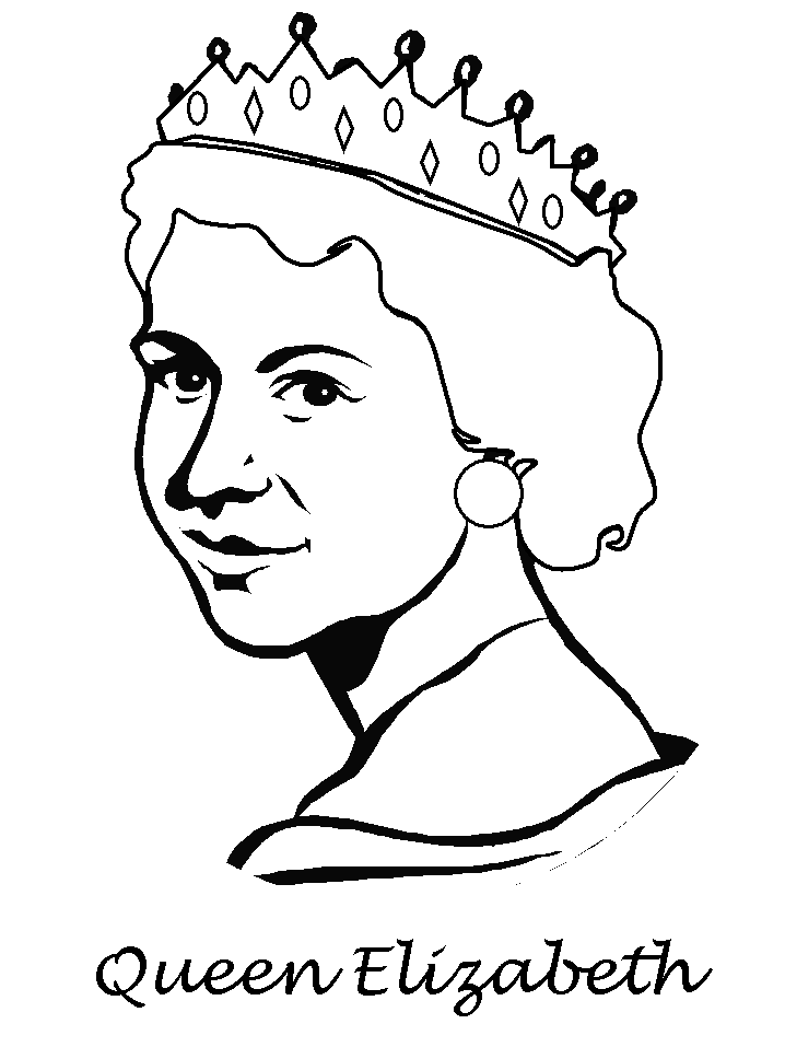 Queen Of England Coloring Pages