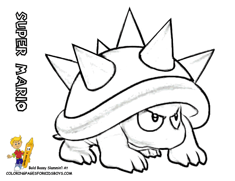 Mario Bad Guy Coloring Pages Coloring Home