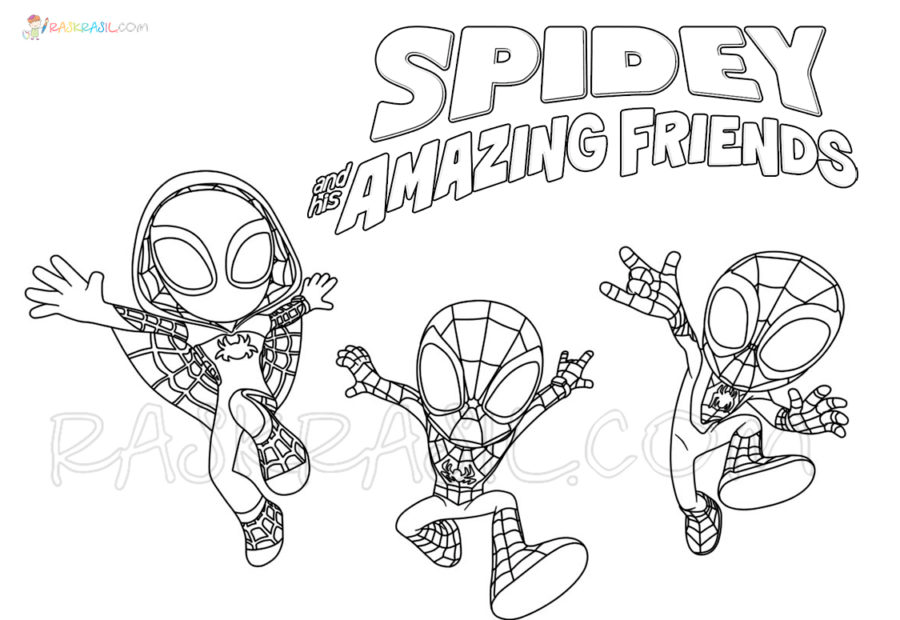 Spidey and His Amazing Friends Coloring Pages | Free Printable | Disney coloring  pages, Coloring pages, Detailed coloring pages