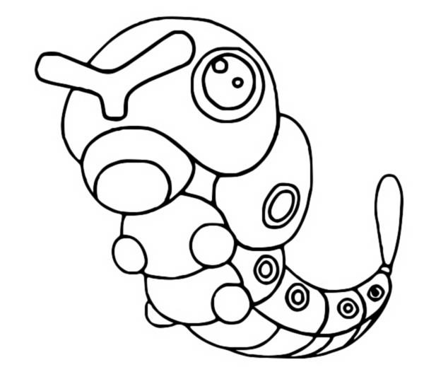 Coloring Pages Pokemon - Caterpie - Drawings Pokemon