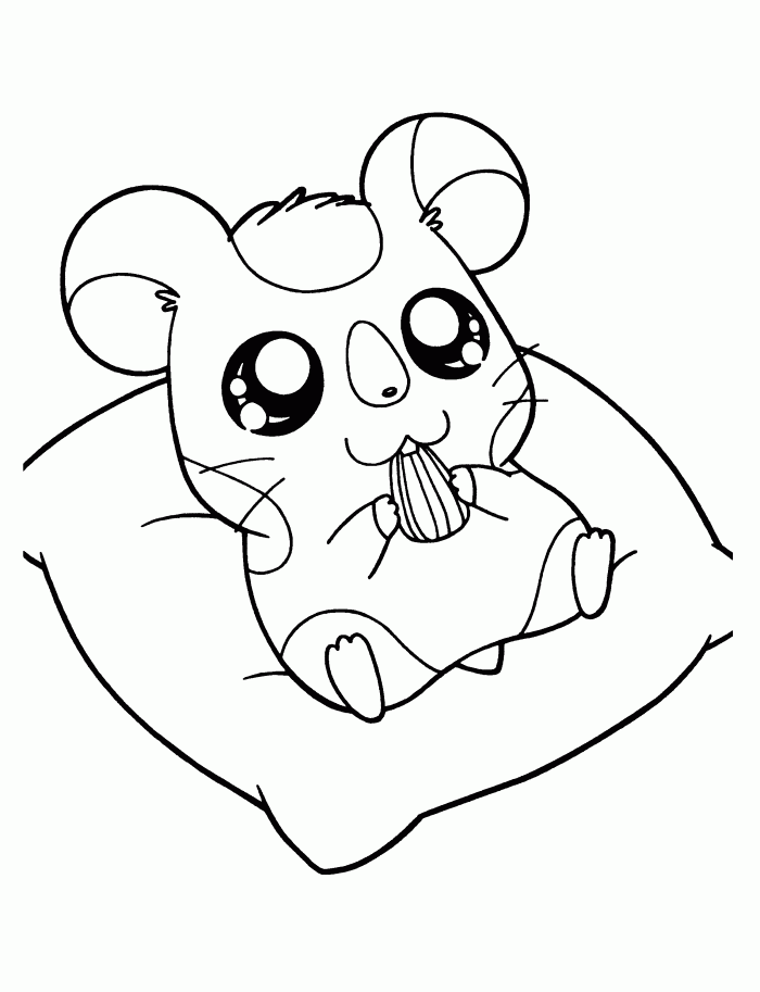 Drawing Hamster #8055 (Animals) – Printable coloring pages