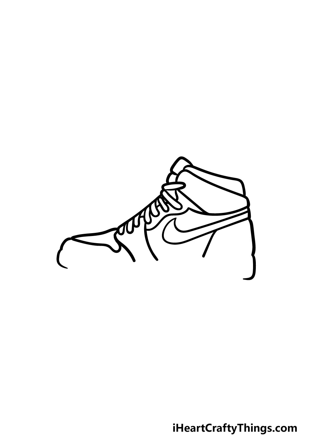 Jordan Shoe Drawing - How To Draw Jordan Shoe Step By Step - Coloring Home