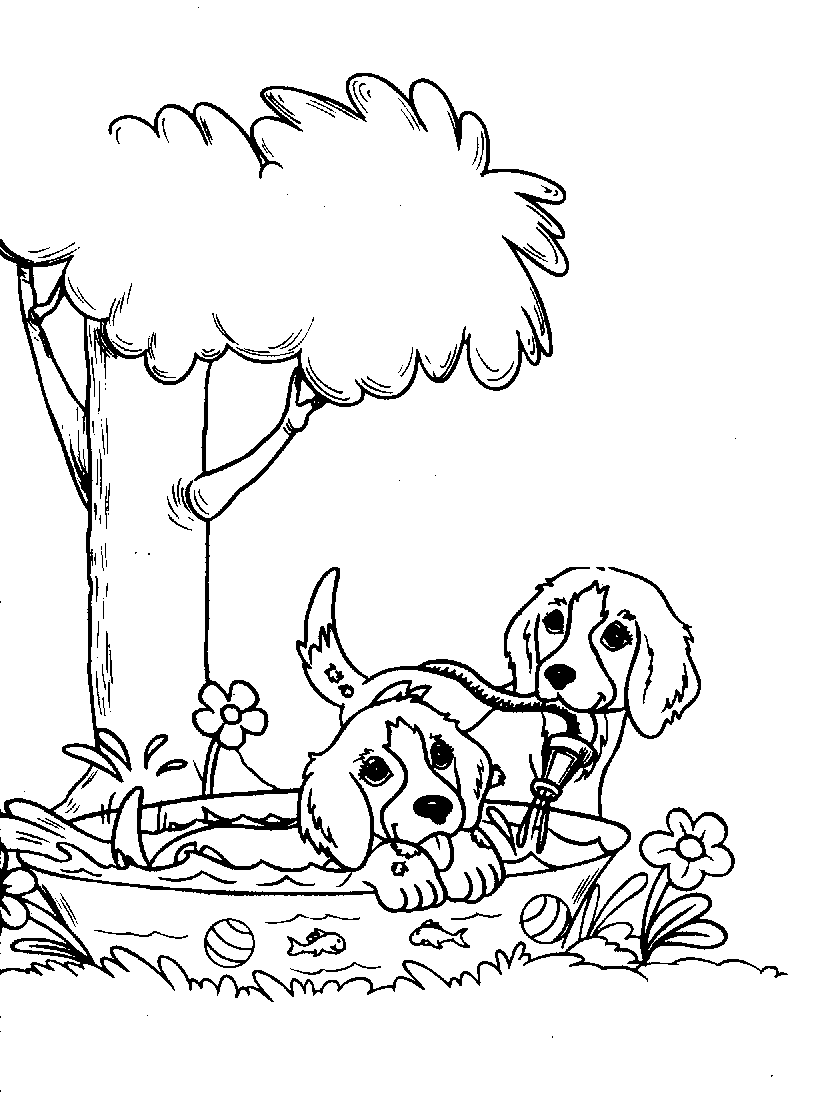 Hard Puppy Coloring Pages - Coloring Home