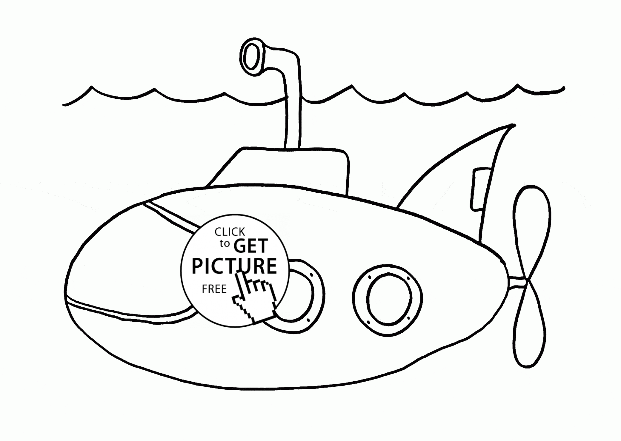 Submarine Coloring Pages To Print - Coloring Home
