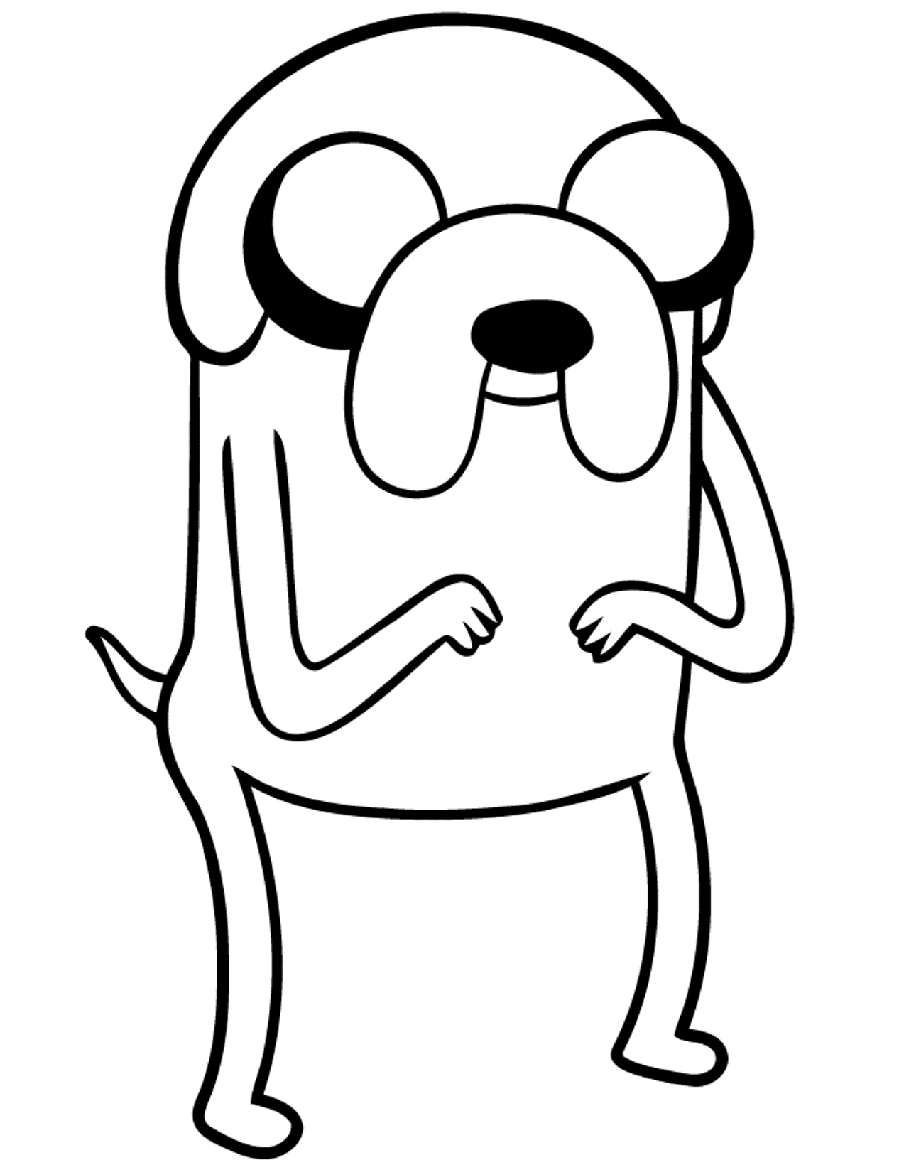 Jake The Dog Adventure Time Coloring Pages | Cartoon Coloring ...