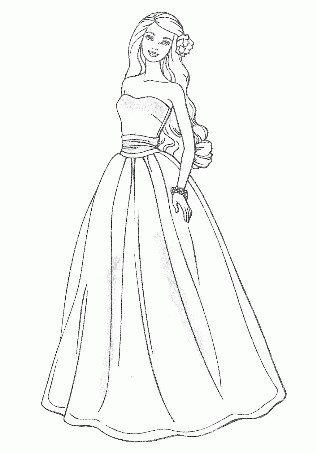 Wedding Dresses | Coloring Pages for Kids and for Adults - Clip ...
