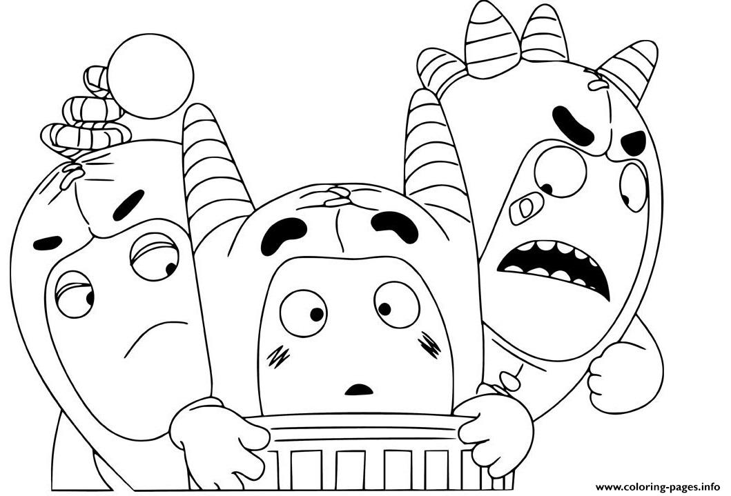 Cute Oddbods Coloring Pages Printable