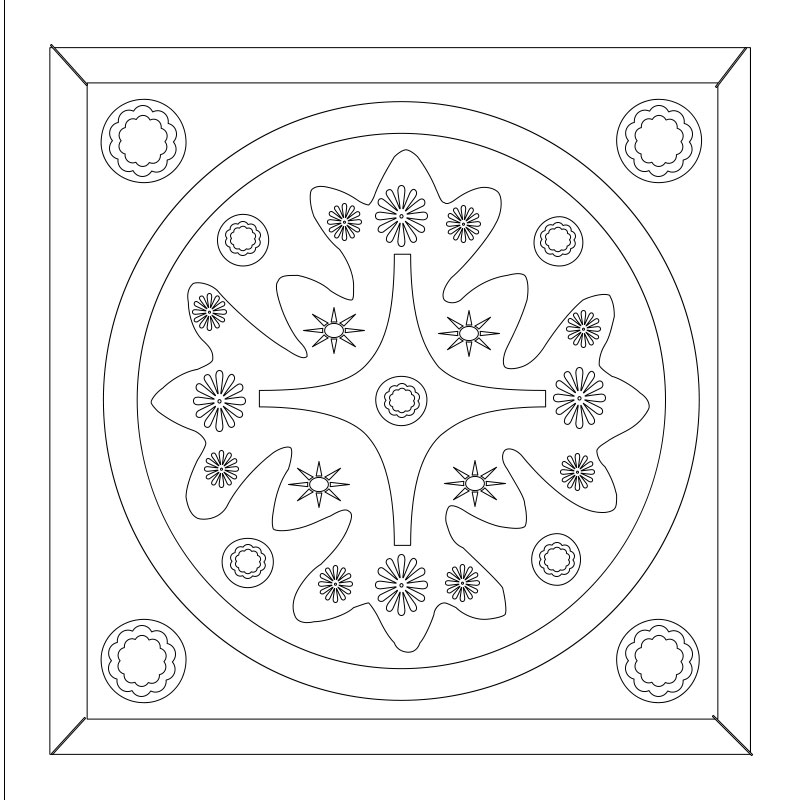 Classic 12 Square Coloring Pages Printable For Free