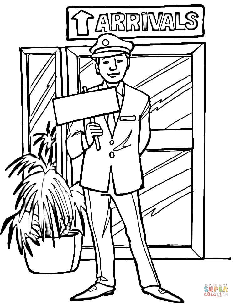 Airport Coloring Pages - Coloring Home