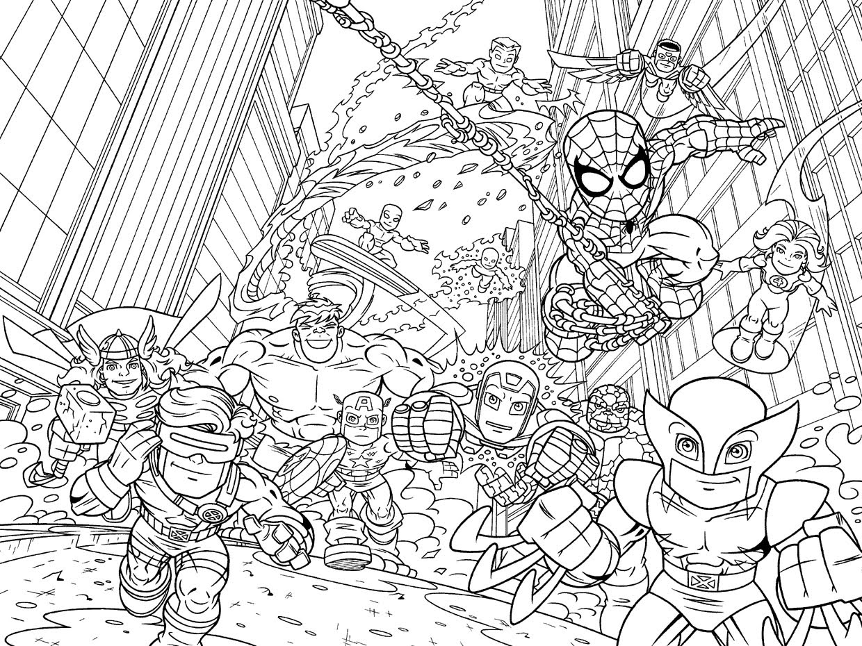 35 Marvel Coloring Pages - ColoringStar