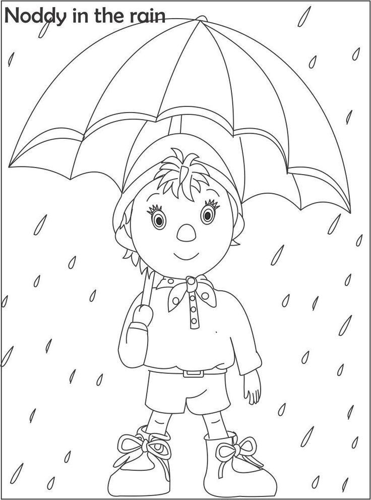 Noddy coloring printable page for kids 2 | Cbeebies and others ...
