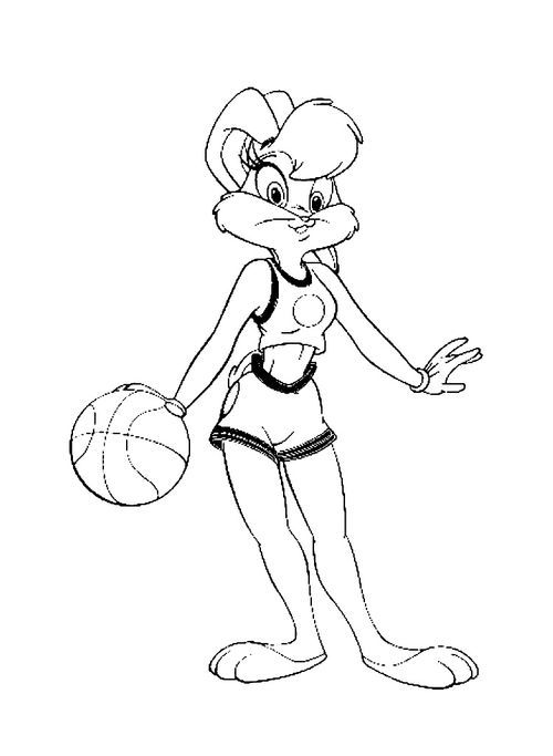 lola bunny coloring page coloring home