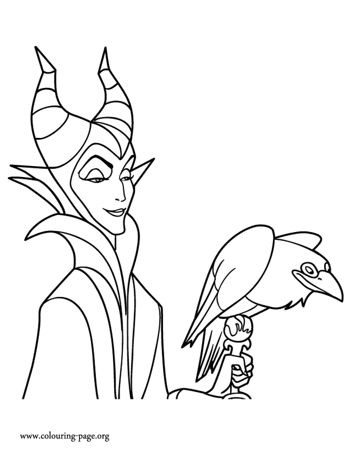 Maleficent Coloring Pages Coloring Home