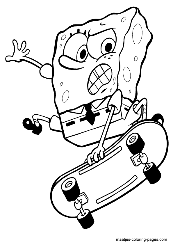 SpongeBob SquarePants coloring page | Cartoon coloring pages, Spongebob  coloring, Spongebob drawings