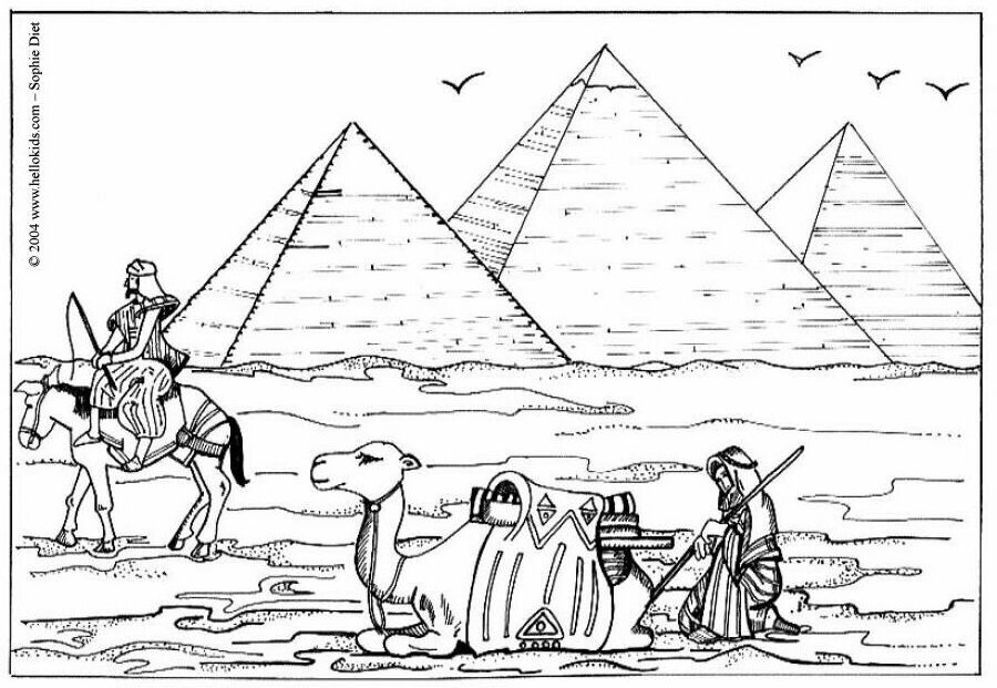PYRAMIDS OF EGYPT coloring pages ...pinterest.com