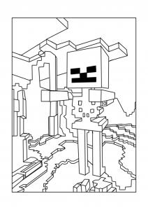 Minecraft - Free printable Coloring pages for kids