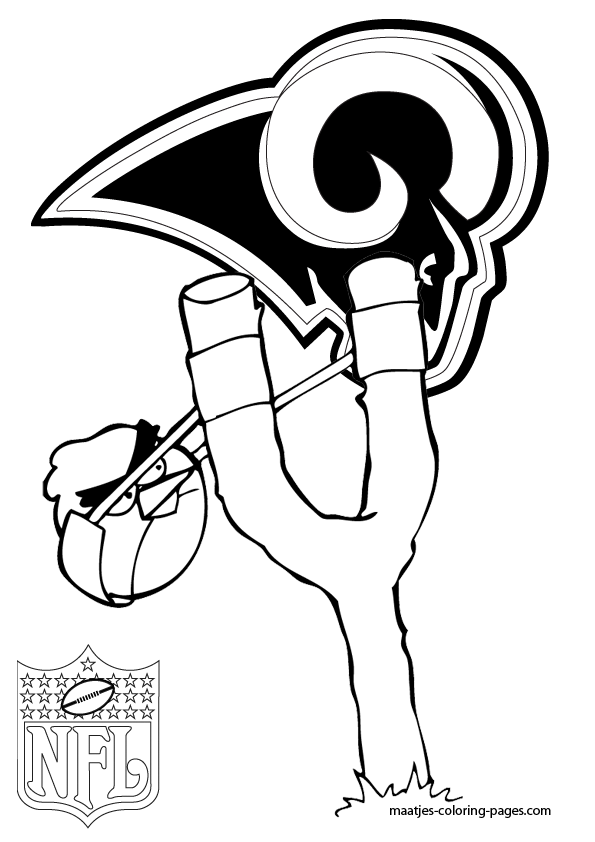 St. Louis Rams - Angry Birds - Coloring Pages