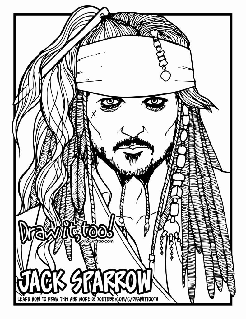 Pirates Of the Caribbean Coloring Page Inspirational How to Draw Jack  Sparrow the Pirates Of … | Coloring pages inspirational, Coloring pages,  Minion coloring pages