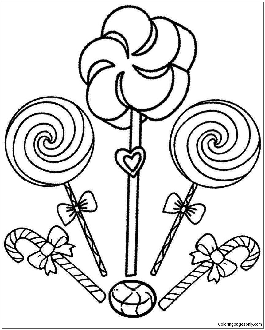 Coloring  Candy Cane Coloring Pages Luxury Profitable Candy ...