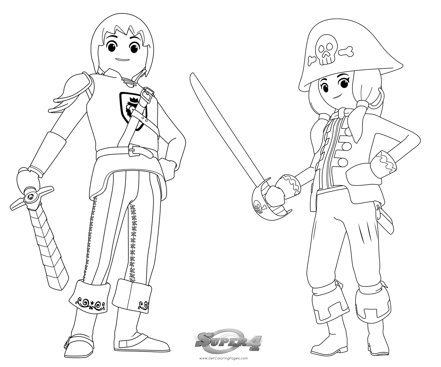 Playmobil Super 4 Coloring Pages - GetColoringPages.com