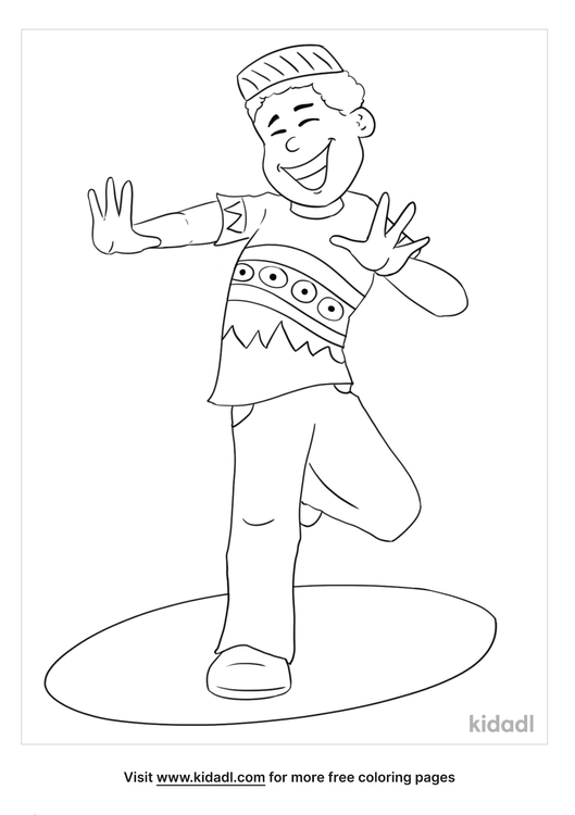 African Dance Coloring Pages | Free People Coloring Pages | Kidadl