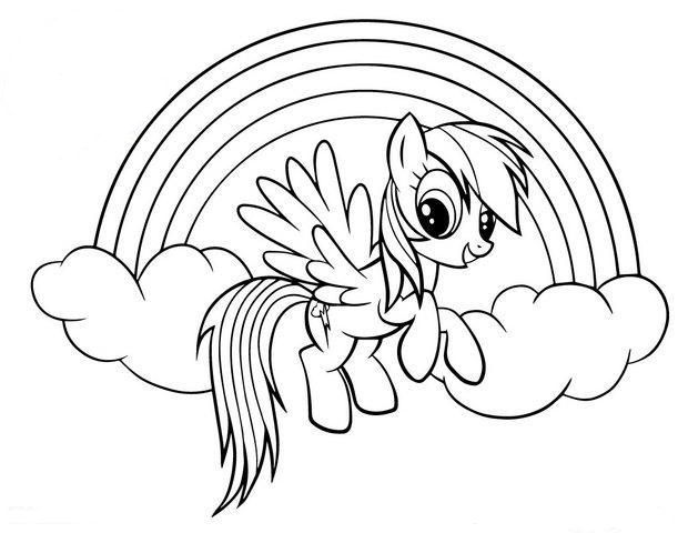 Rainbow Dash Coloring Pages - Best Coloring Pages For Kids | My little pony  drawing, Unicorn coloring pages, My little pony coloring