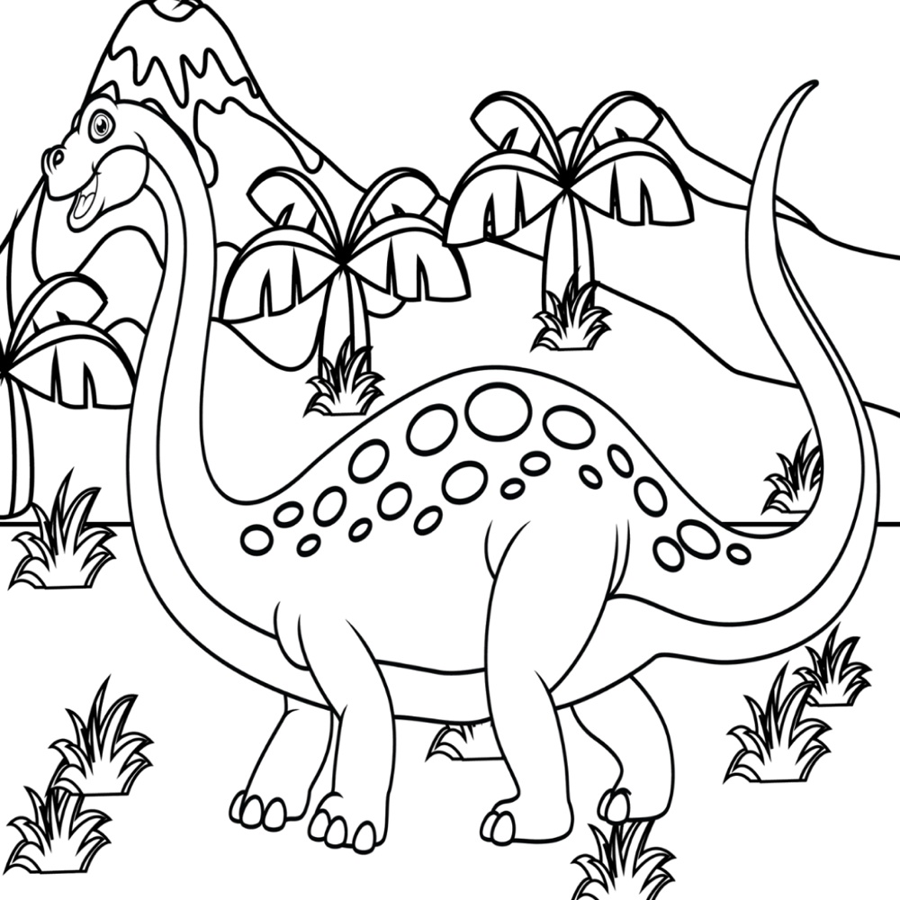 Apatosaurus Coloring Pages - Dinosaur Coloring Pages