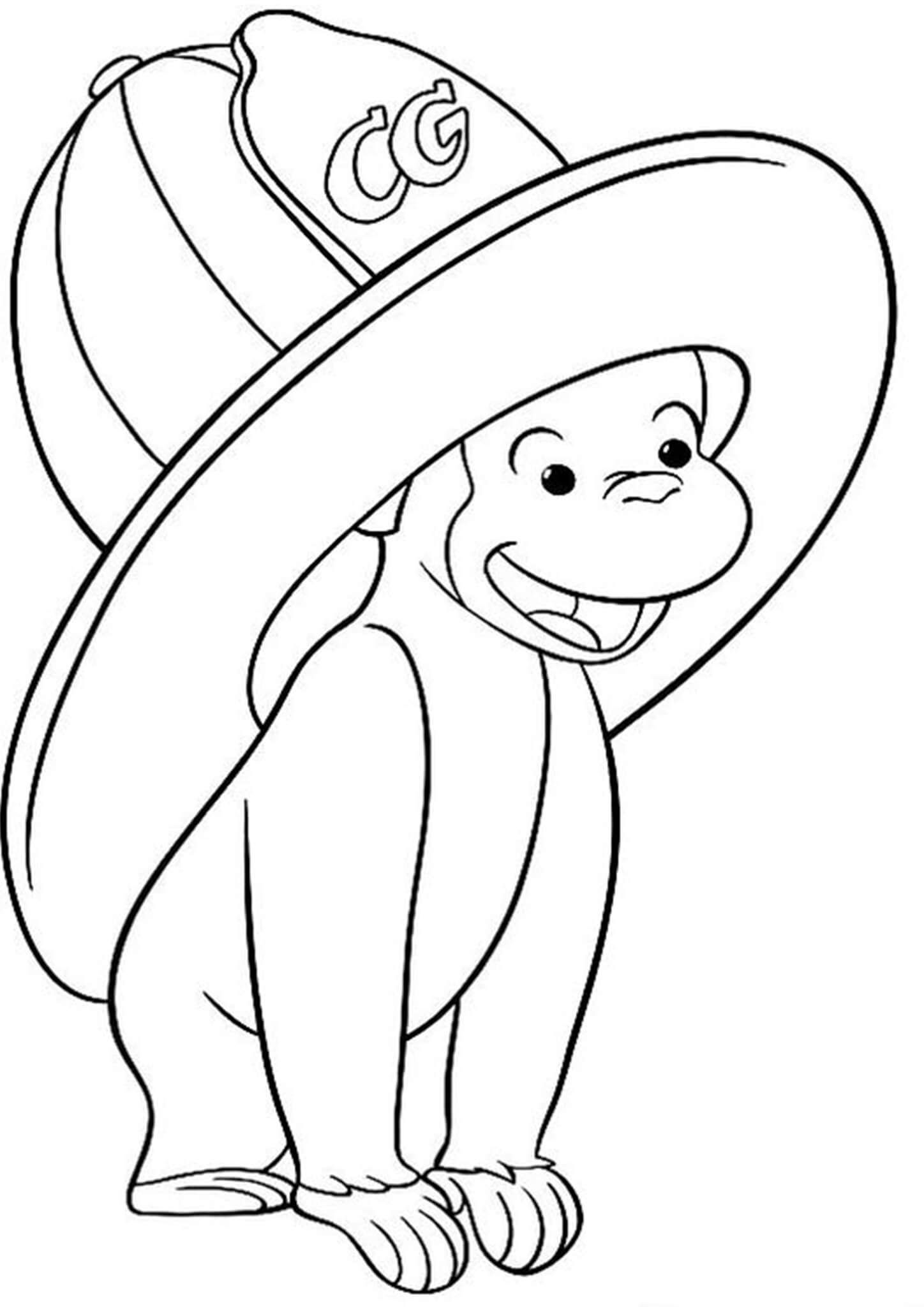 Free & Easy To Print Curious George Coloring Pages | Curious george  coloring pages, Fall coloring pages, Cartoon coloring pages