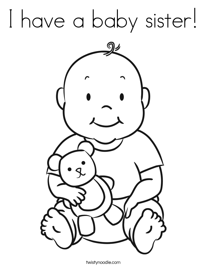 Free Big Sister Coloring Page, Download Free Big Sister Coloring Page png  images, Free ClipArts on Clipart Library
