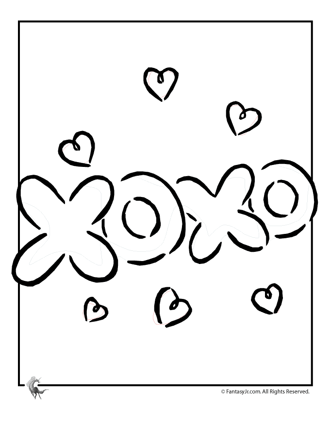 Hugs and Kisses Coloring Page | Woo! Jr. Kids Activities : Children's  Publishing