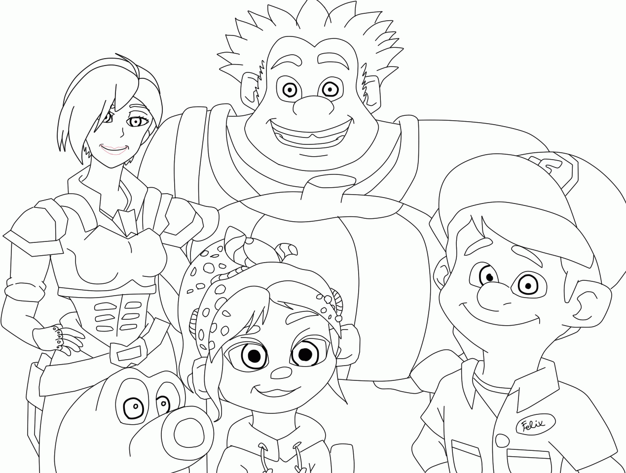 Wrecked It Ralph Coloring Page
