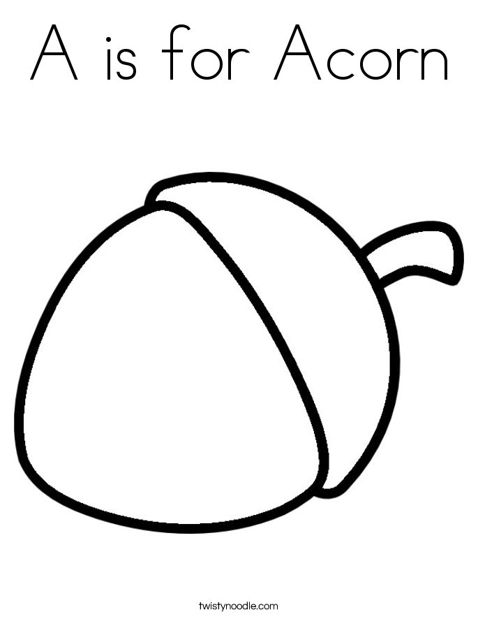 Acorns Coloring Pages Coloring Home