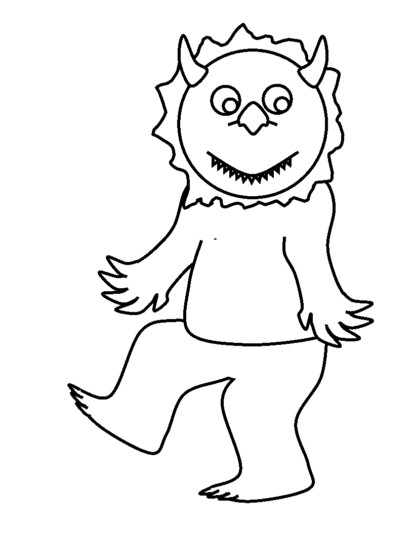Free coloring pages of where the wild things are