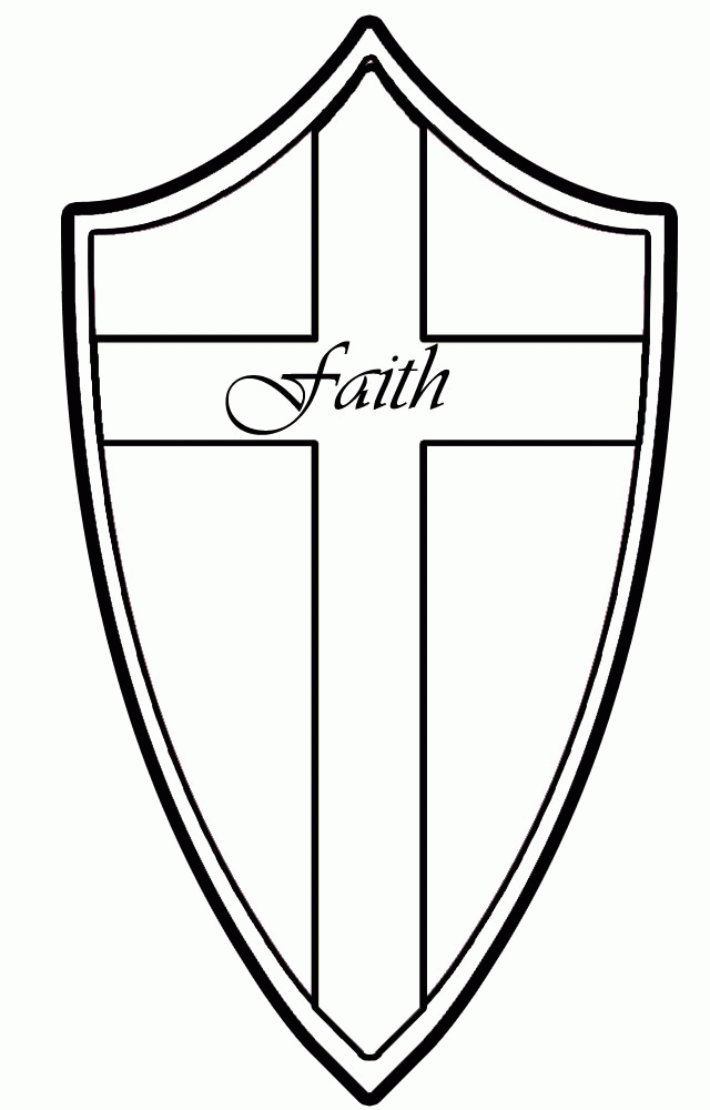 Shield Of Faith Coloring Page - Coloring Home