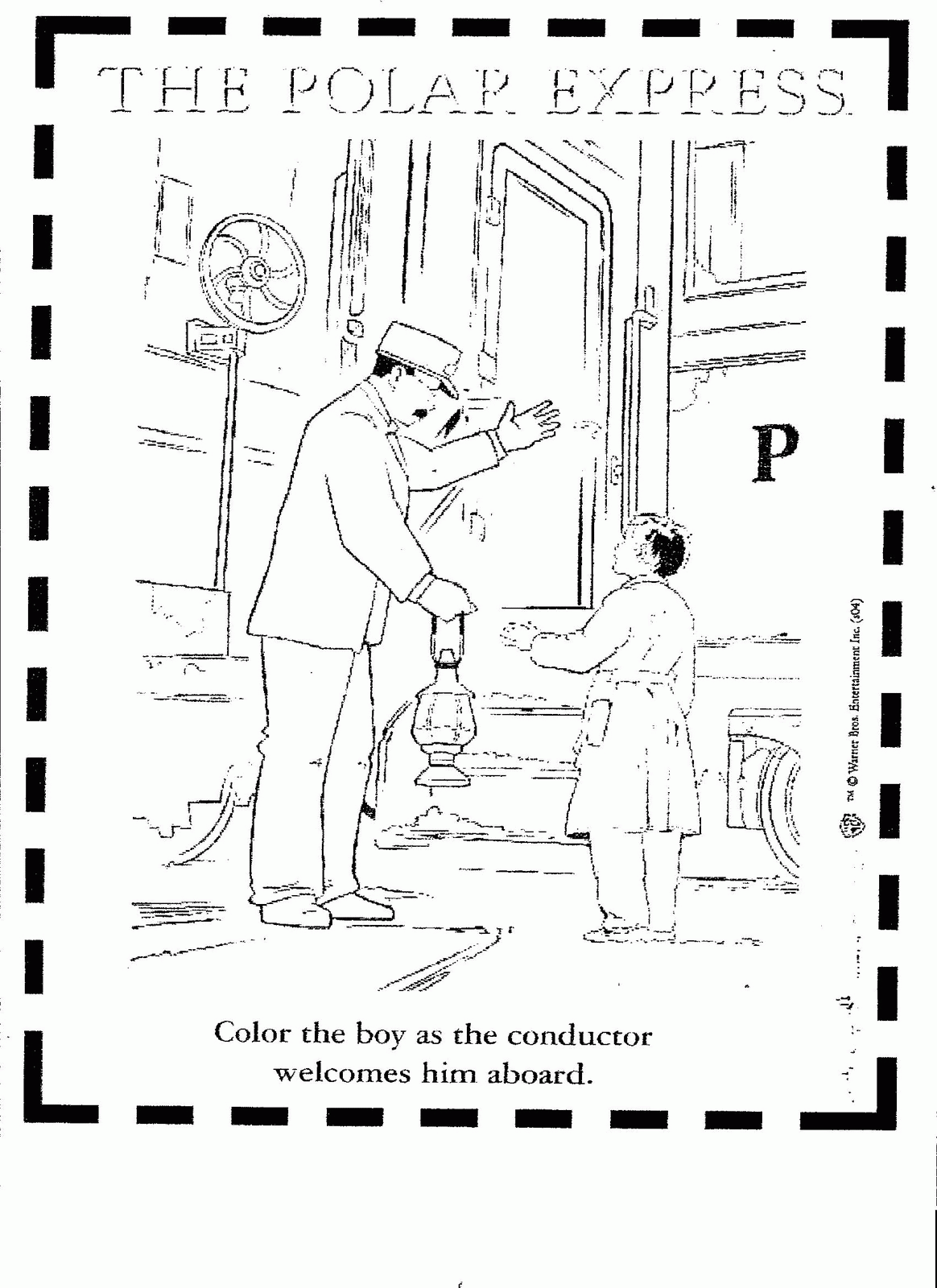 The Polar Express Coloring Page   Coloring Home