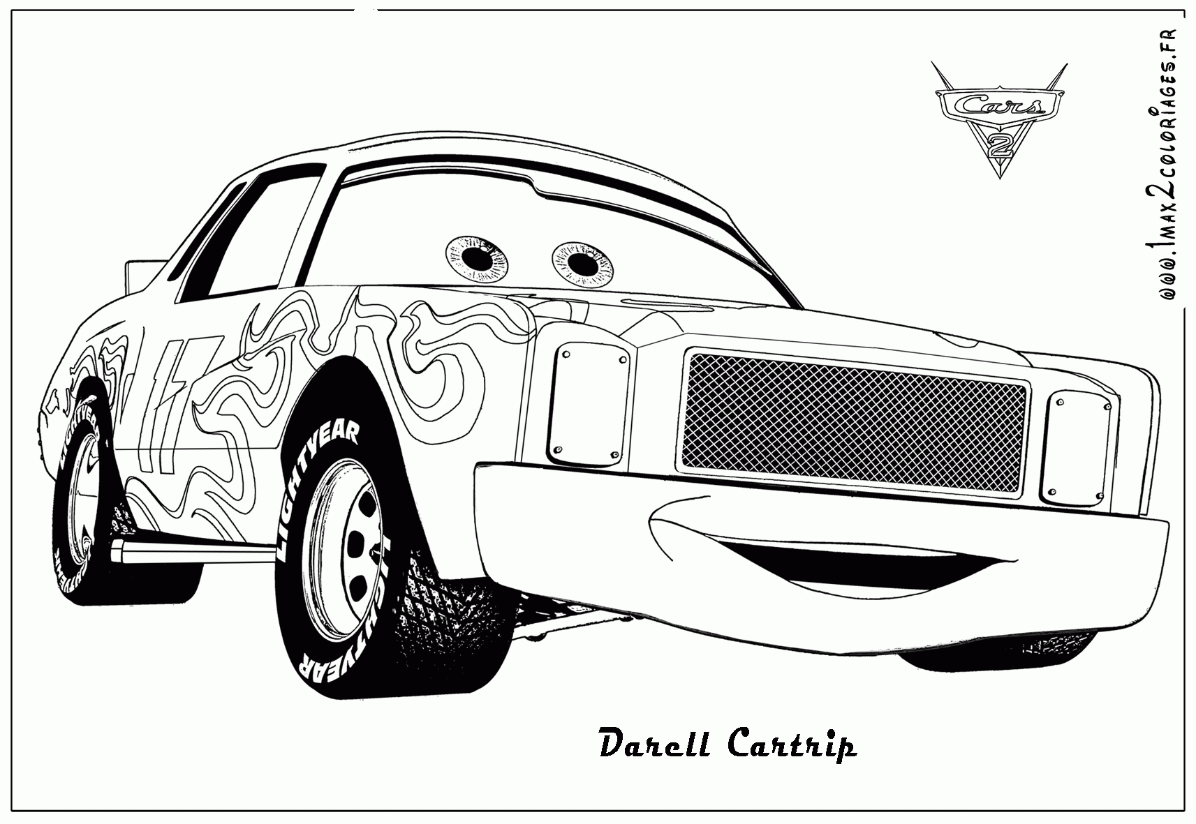 Coloring Pages Cars 2 Francesco - Coloring