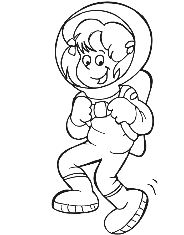 Astronaut Coloring Page - Pics about space