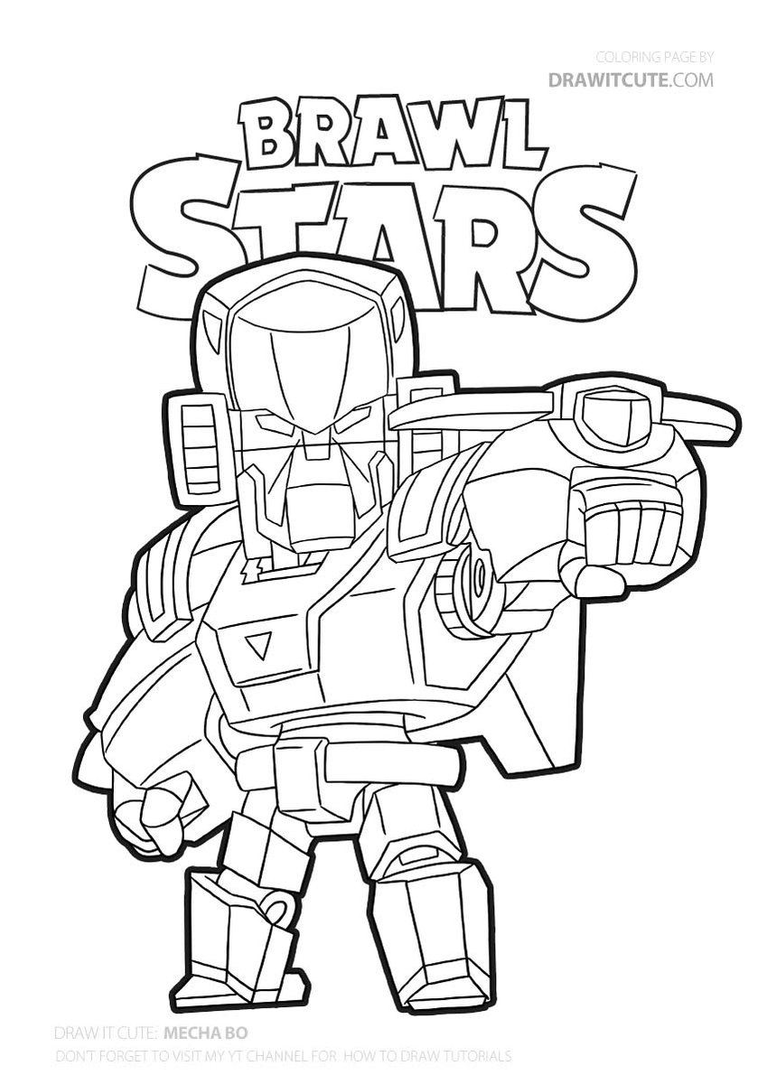 Brawl Stars Coloring Pages Coloring Home - brawl stars big coloring page
