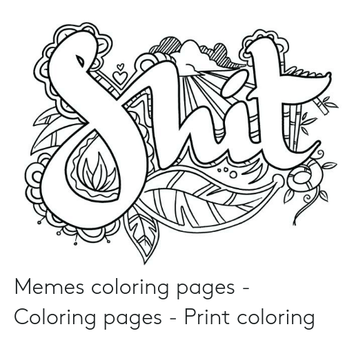 Memes Coloring Pages - Coloring Pages - Print Coloring | Meme on ME.ME