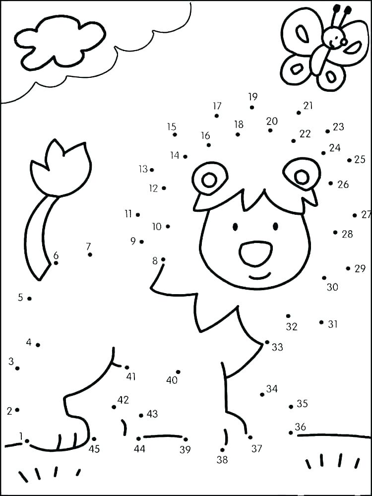dot by dot coloring pages