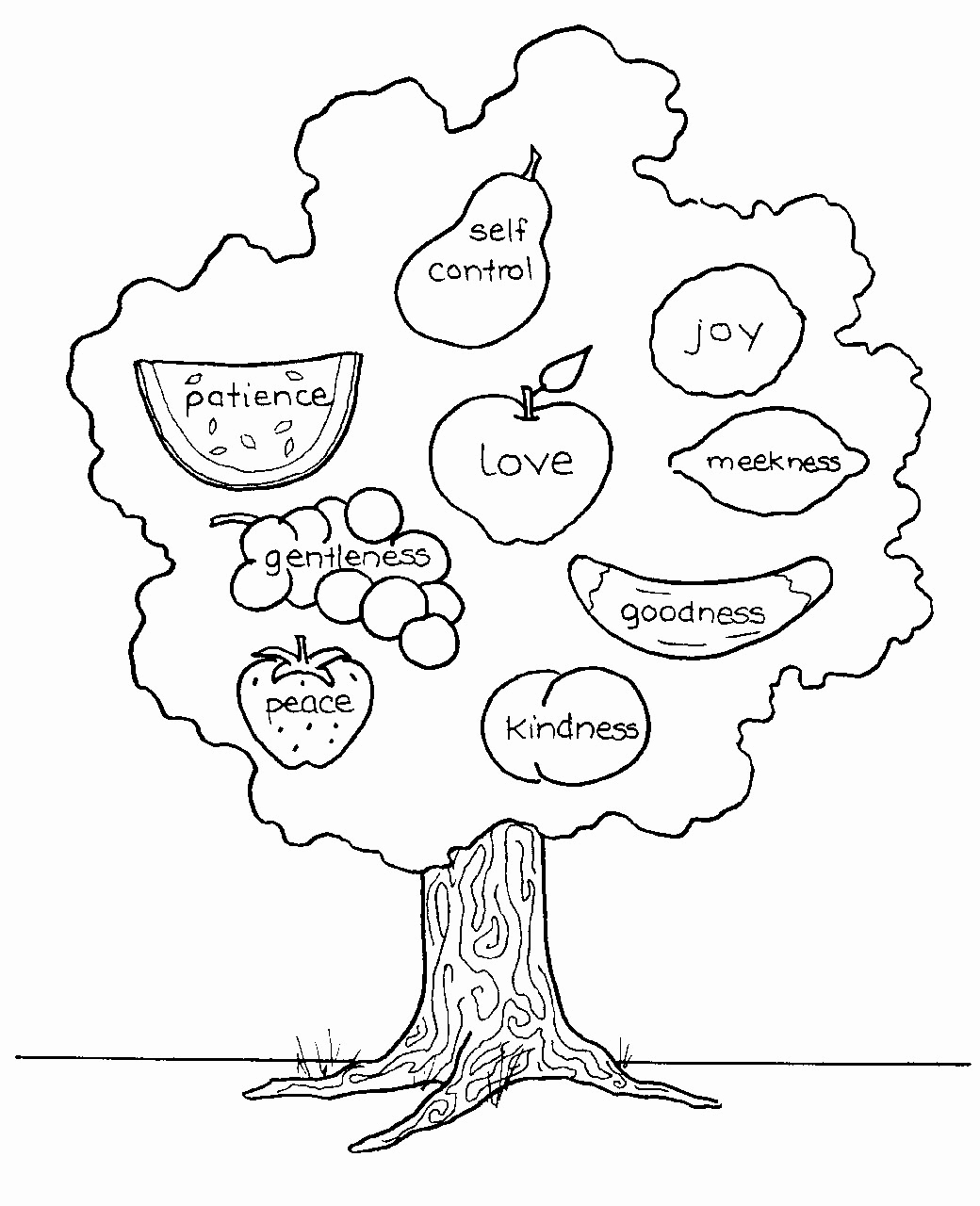 Coloring Page ~ Fruit Of The Spirit Coloring Sheet Pages Printable ...