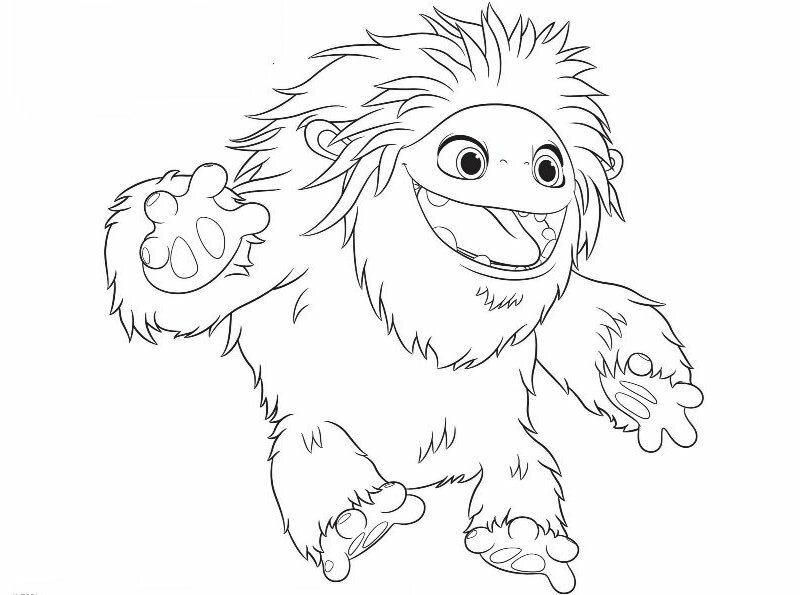 Coloring page Abominable Everestkids-n-fun.com