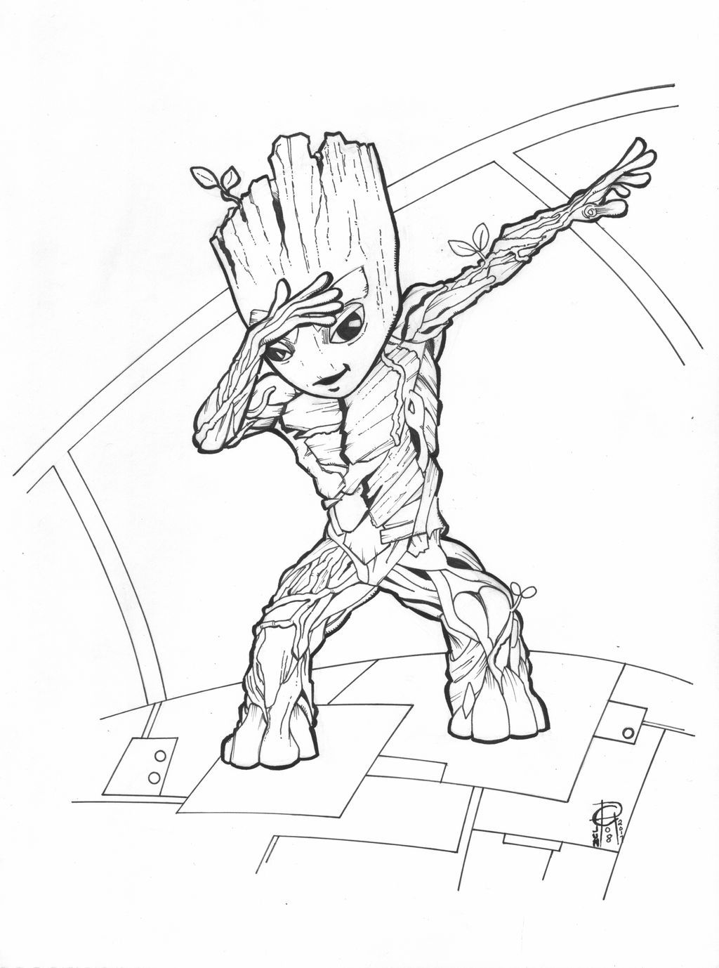 Groot Coloring Pages - Coloring Home